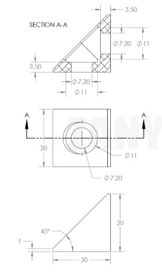 V-Slot Aluminum Profile , อลูมิเนียมโปรไฟล์ V SLOT, OPENBUILDS CORNER BRACKET 