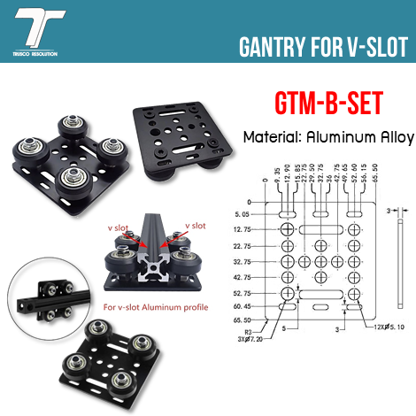 GANTRY PLATE , อลูมิเนียมโปรไฟล์ V-SLOT , V SLOT Aluminum Profile