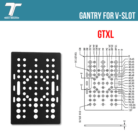 GANTRY PLATE , อลูมิเนียมโปรไฟล์ V-SLOT , V SLOT Aluminum Profile