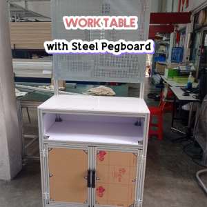 WORK TABLE with Pegboard