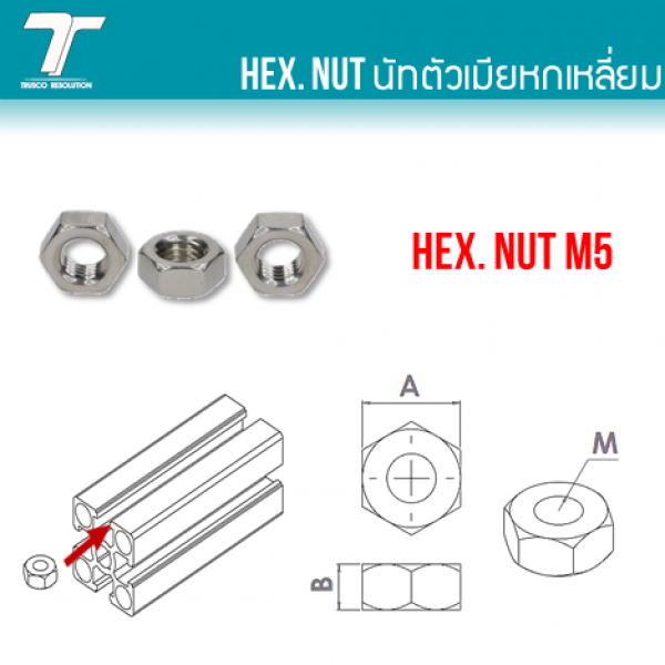 HEX. NUT M5