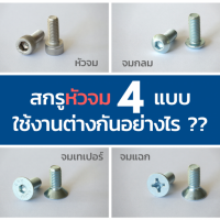 สกรูหัวจม-4-แบบ-ใช้งานต่างกันอย่างไร